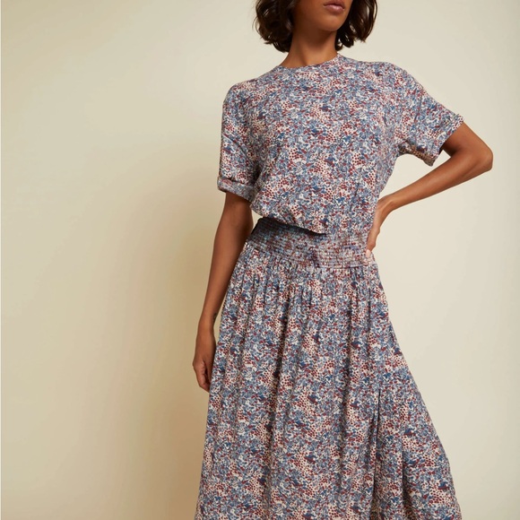 NATION LTD
Martine Floral Pima Cotton Midi Dress. Size XL. NWT. - Picture 3 of 9